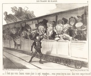 Nadal musisz zrobić miejsce... autorstwa Honoré Daumier