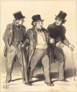Wydaje mi się, że widzę... psa... bez kagańca!... autorstwa Honoré Daumier