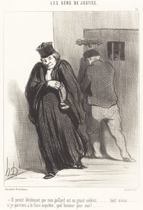 Wygląda na to... że mój facet to wielki łotr... autorstwa Honoré Daumier