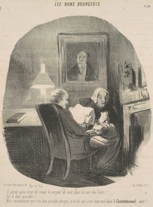 Wygląda na to, że właśnie znowu widzieliśmy węża morskiego... autorstwa Honoré Daumier