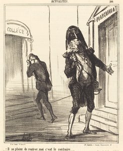 Narzeka na powrót do domu... autorstwa Honoré Daumier