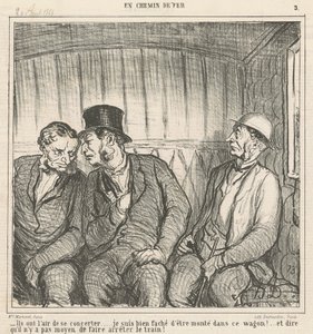 Wygląda na to, że pracują razem... autorstwa Honoré Daumier