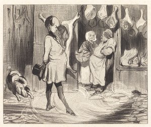 Wrażenia z podróży wielkiego poety autorstwa Honoré Daumier