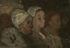 W kościele, 18551857. autorstwa Honoré Daumier
