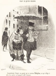 Wada posiadania rodzica o imieniu Babylas... autorstwa Honoré Daumier