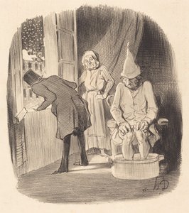 Wada oddania zakwaterowania... autorstwa Honoré Daumier