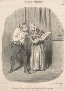 Wada poślubienia kobiety, która ma talent do przyjemności autorstwa Honoré Daumier