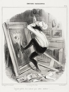 Niewdzięczny kraju, nie dostaniesz mojej pracy!... autorstwa Honoré Daumier