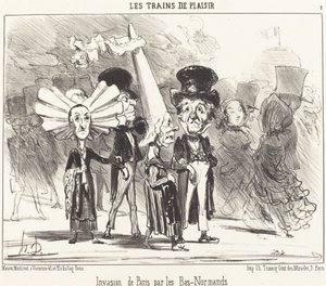 Inwazja na Paryż przez Dolnych Normanów autorstwa Honoré Daumier