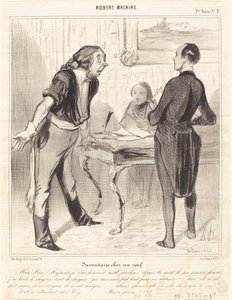 Inwentaryzacja u wdowca autorstwa Honoré Daumier