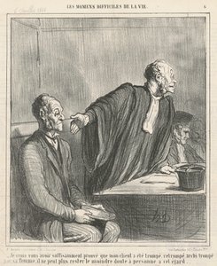 Wierzę, że... udowodniłem ci, że mój klient... autorstwa Honoré Daumier