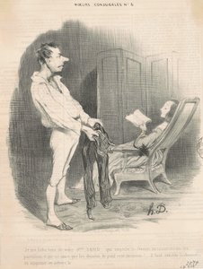 Nie dbam o twoją panią Sand... autorstwa Honoré Daumier