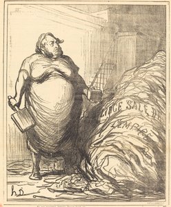 Nigdy nie mogę tego wszystkiego zmyć autorstwa Honoré Daumier