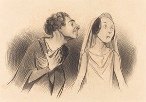 Odchodzę bardziej zakochana niż kiedykolwiek... autorstwa Honoré Daumier