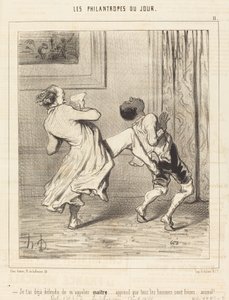 Już ci zabroniłem nazywać mnie mistrzem... autorstwa Honoré Daumier
