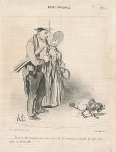 Zawsze ci mówię, z twoim cukrem... autorstwa Honoré Daumier
