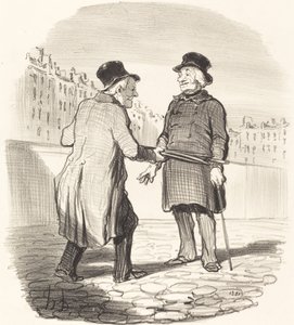 Aresztuję cię, zły podmiot... autorstwa Honoré Daumier