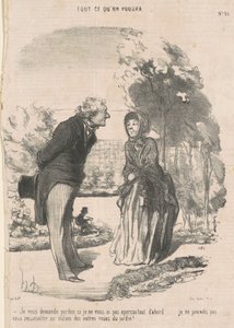Błagam o wybaczenie, gdybym cię nie widział... autorstwa Honoré Daumier