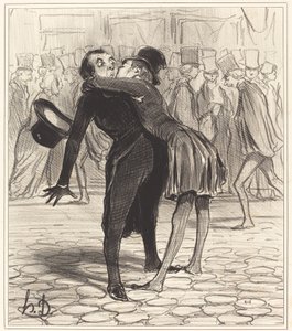 przyjaciel ze studiów autorstwa Honoré Daumier