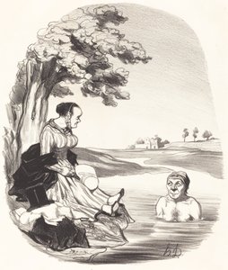 Woda jest pyszna... Zapewniam... autorstwa Honoré Daumier
