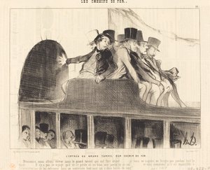 Wejście do Wielkiego Tunelu Kolejowego autorstwa Honoré Daumier