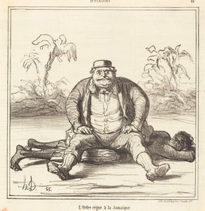 Zakon panuje na Jamajce autorstwa Honoré Daumier