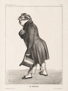 La Caricature, pl. 314, Comte de. Keratry autorstwa Honoré Daumier