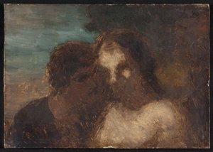 La Confidence lub Pocałunek Judasza autorstwa Honoré Daumier