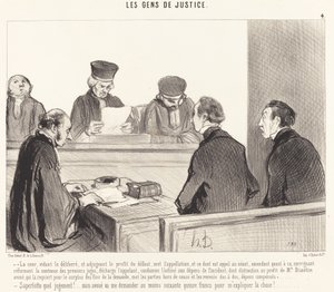 Sąd, opróżniając naradę... autorstwa Honoré Daumier