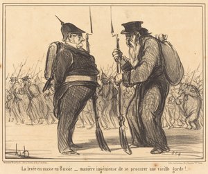 Podatek masowy w Rosji... autorstwa Honoré Daumier