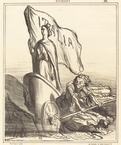 Prasa reakcyjna na próżno szuka... autorstwa Honoré Daumier