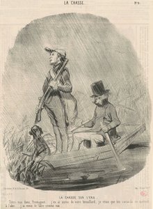 Polowanie na wodzie autorstwa Honoré Daumier