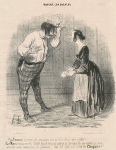 Żona. Właśnie odkryłem knot... autorstwa Honoré Daumier