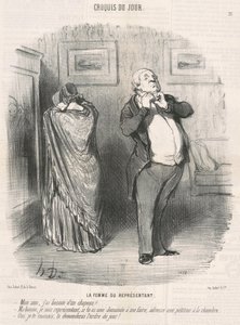 Żona przedstawiciela autorstwa Honoré Daumier