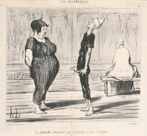 Tablica zademonstrowana przez nakaz... autorstwa Honoré Daumier
