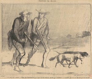 Deszcz pada tak od... autorstwa Honoré Daumier