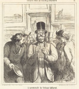 Spacer wpływowego krytyka autorstwa Honoré Daumier