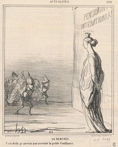 Początek roku szkolnego autorstwa Honoré Daumier