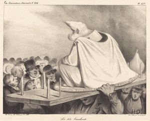 kołysanie głową autorstwa Honoré Daumier