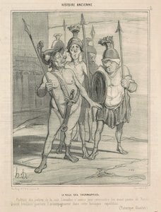 Dzień przed Termopilami autorstwa Honoré Daumier