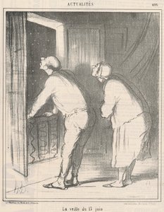 Dzień przed 13 czerwca autorstwa Honoré Daumier