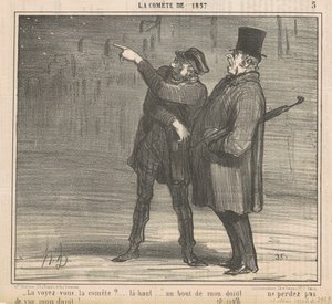 Czy widzisz kometę? ... autorstwa Honoré Daumier