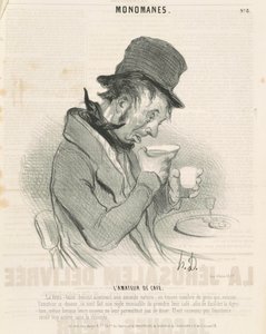 Miłośnik kawy autorstwa Honoré Daumier