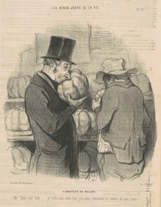 Miłośnik melona autorstwa Honoré Daumier