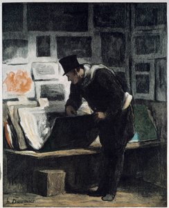 L „amateur d” drukuje Rysunek autorstwa Honore Daumier autorstwa Honoré Daumier