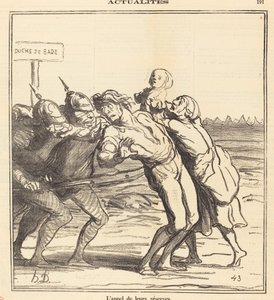 Wezwanie ich rezerw autorstwa Honoré Daumier