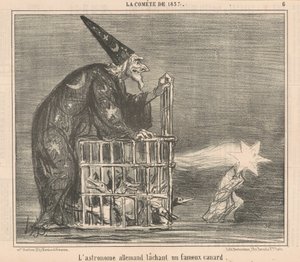 Niemiecki astronom wypuszczający... Kaczkę autorstwa Honoré Daumier