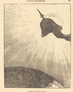 Czy zaćmienie będzie całkowite? autorstwa Honoré Daumier