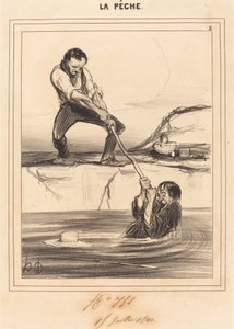 Barbillon obejmuje... autorstwa Honoré Daumier
