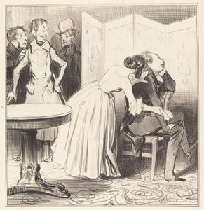 Chevalier des Adrets jest kochankiem... autorstwa Honoré Daumier